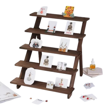 Bring nature indoors with this elegant natural wooden display riser-0